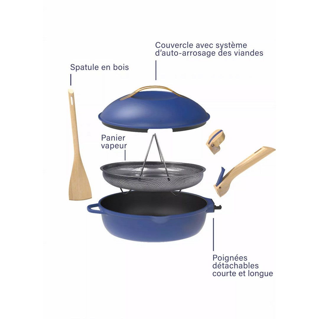 Cookut Padella 8 In 1 La Fabuleuse Utensile Multifunzionale Zaffiro