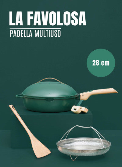 La Favolosa padella 28 cm - colore verde