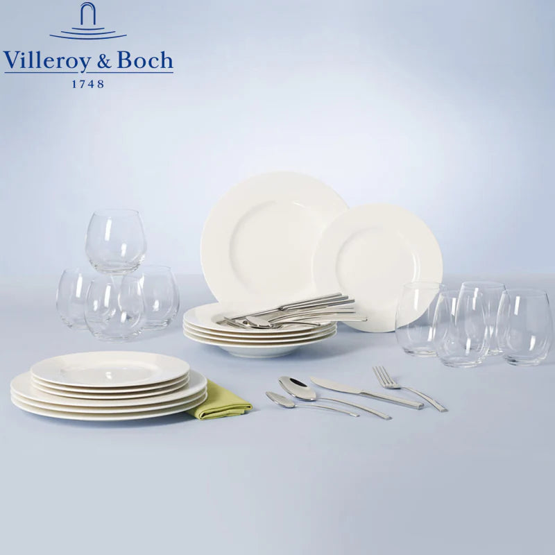 Villeroy & Boch Wonderful World White 4 Friends Set Da Tavola Per 4 Persone
