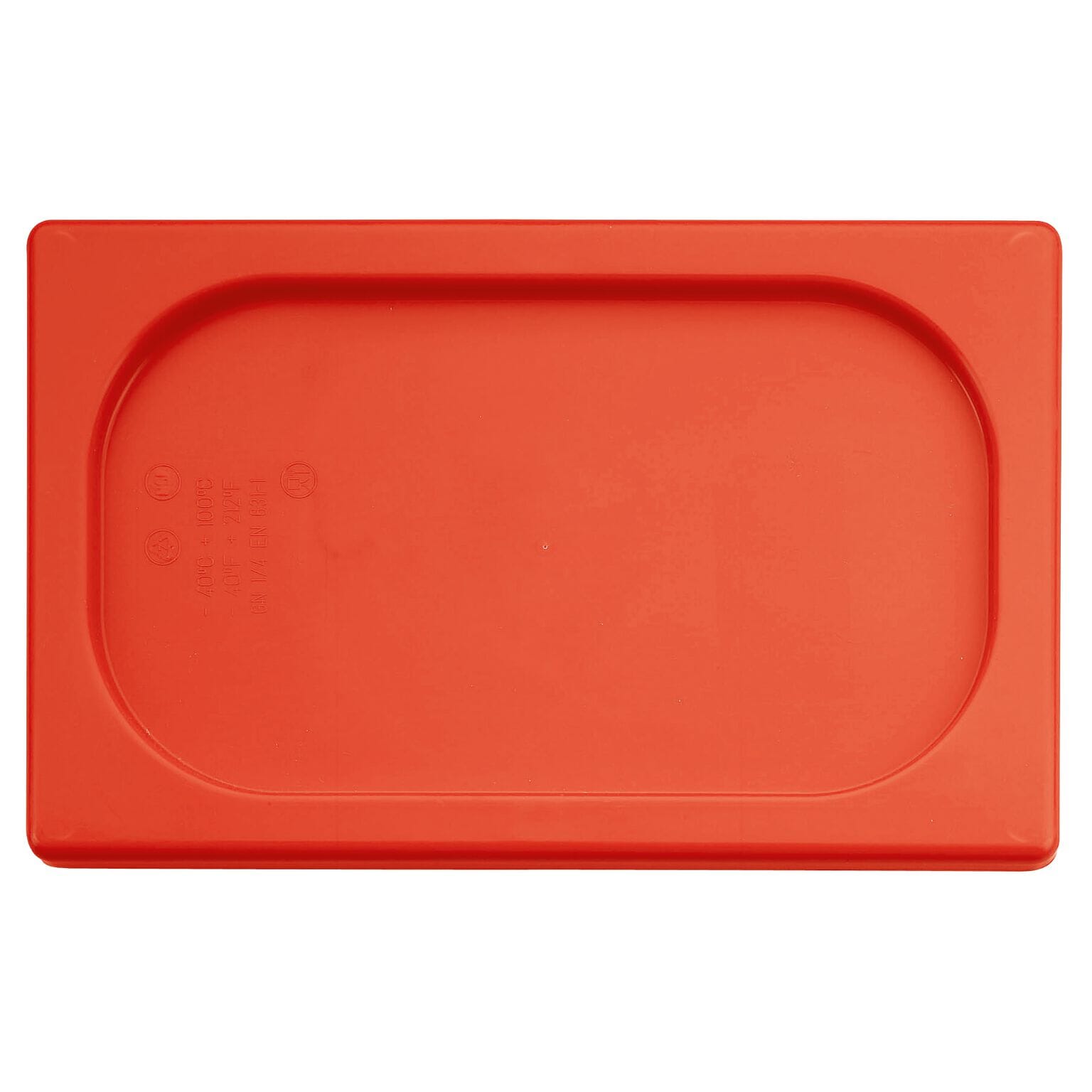 Coperchio in Polipropilene - 1/4 GN - Rosso