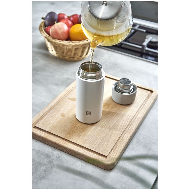 Thermo - 420 ml, acciaio inox - colore bianco grigio