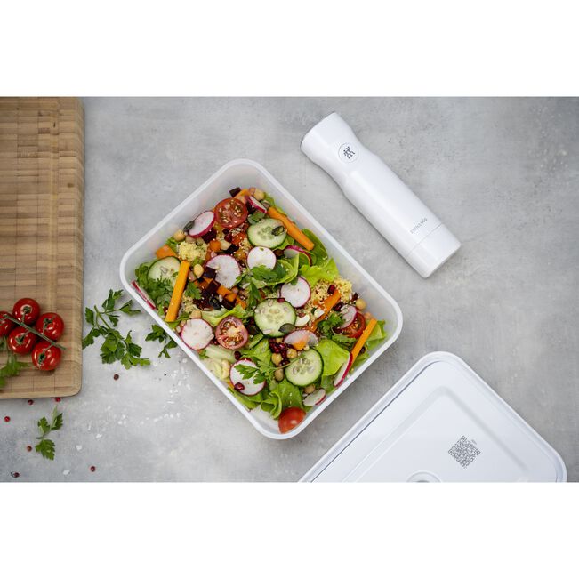 Zwilling Fresh & Save Contenitore Rettangolare Transparente Bianco