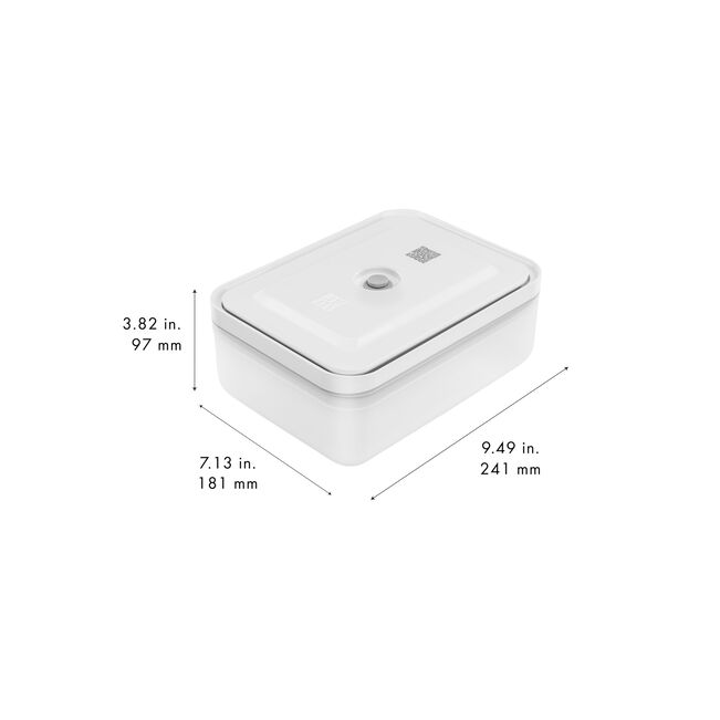 Zwilling Fresh & Save Contenitore Rettangolare Transparente Bianco