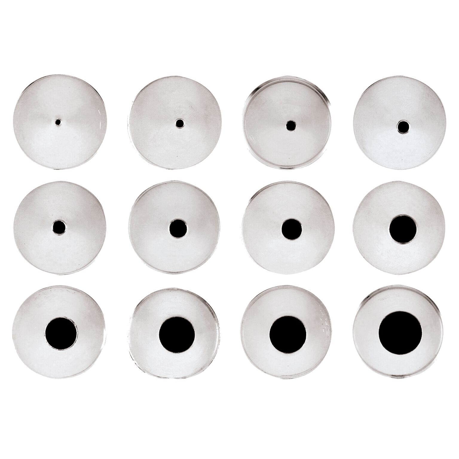 Set 12 Bocchette Assortite - Acciaio Inox