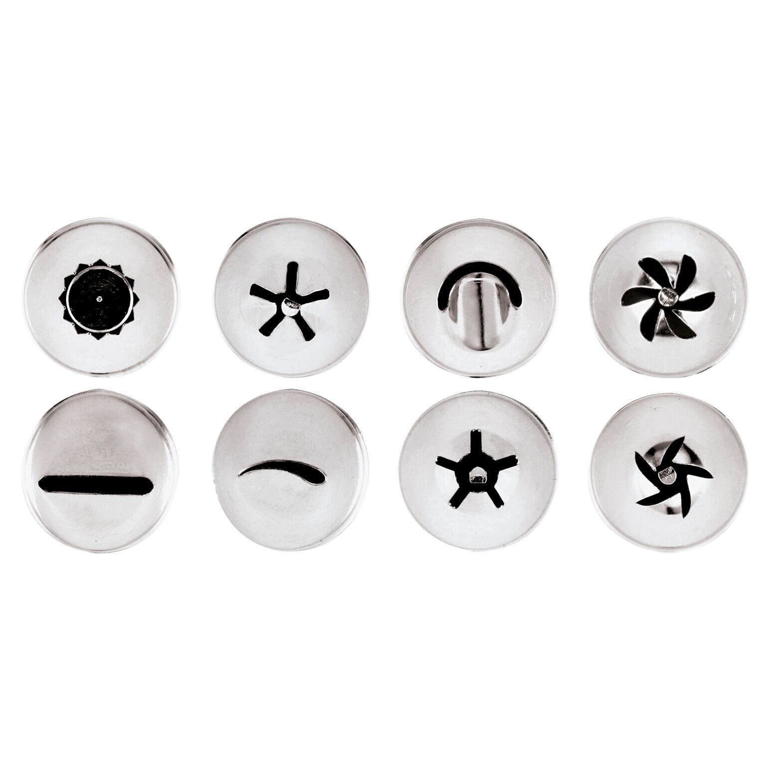 Set 8 Bocchette Assortite - Acciaio inox