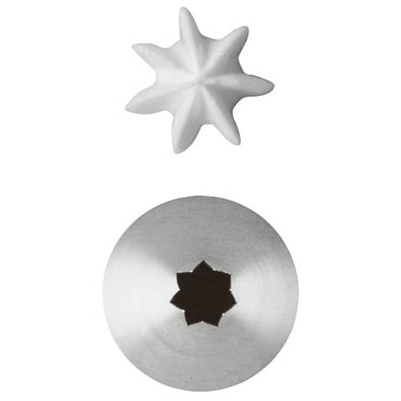 Set 6 Bocchette stella - Acciaio inox