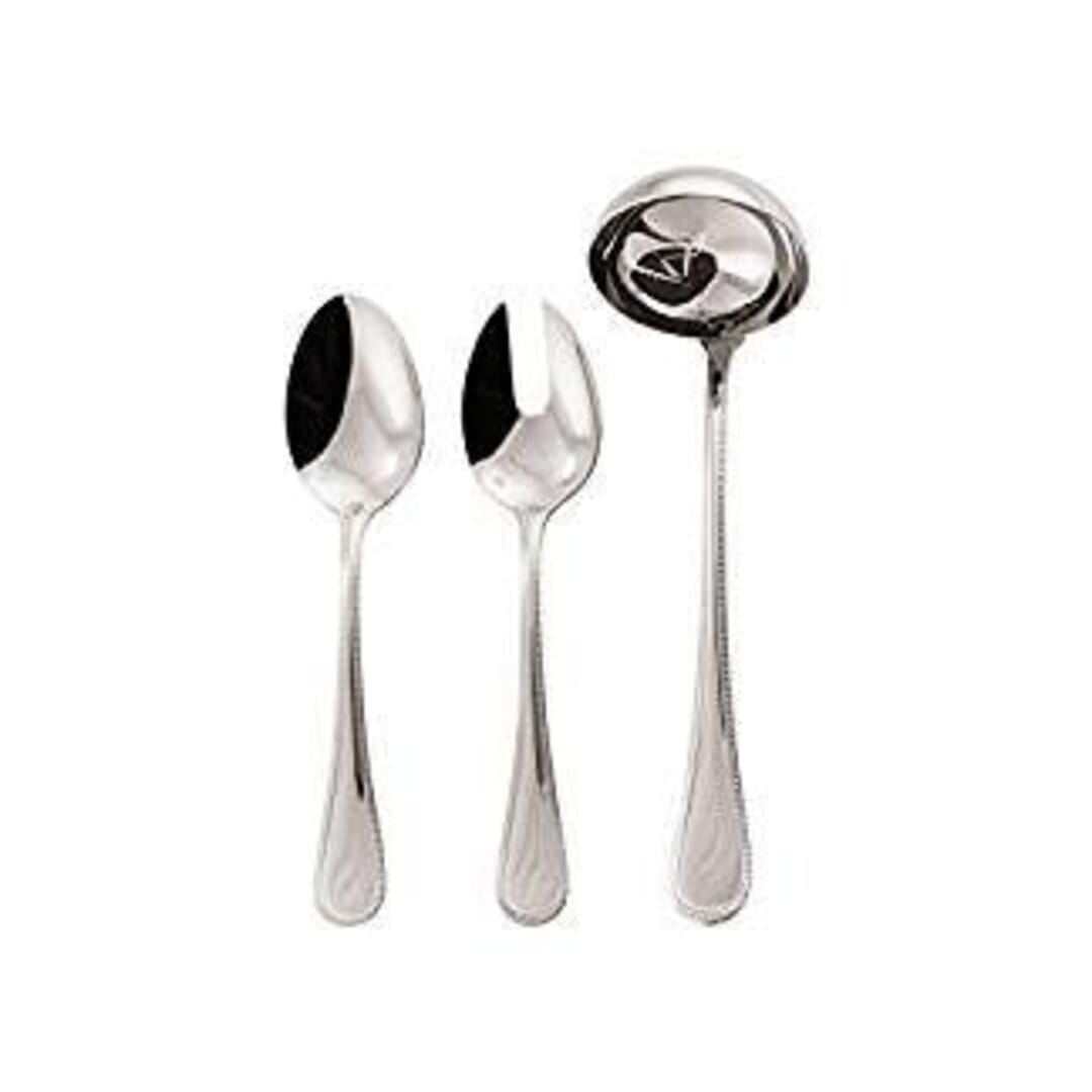 Confezione Servire Perles Inox 3 Pezzi
