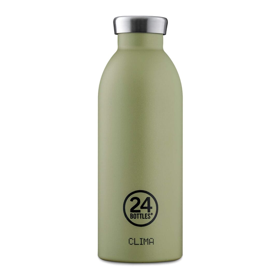 24Bottles Clima Borraccia Acciaio Inossidabile Nero Oliva
