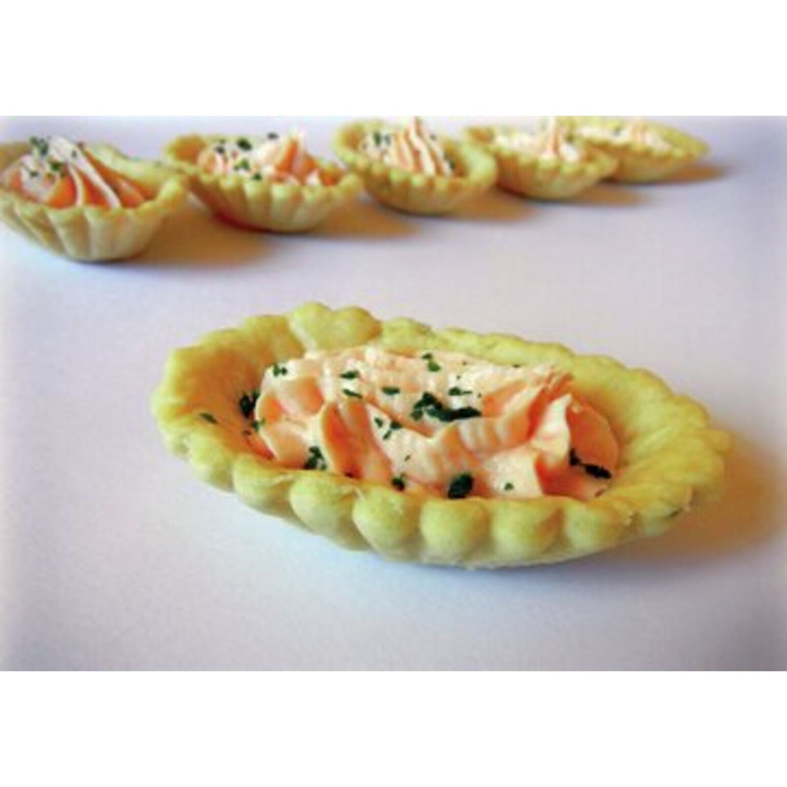 SET 6 Stampo tartelletta Acciaio - 4,5 cm x 2,5 cm