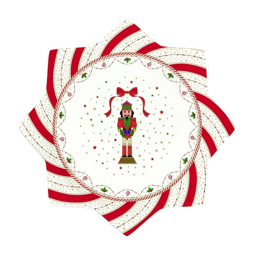 Easy Life Nutcracker Twist Piatto Torta Da Portata Porcellana Natale