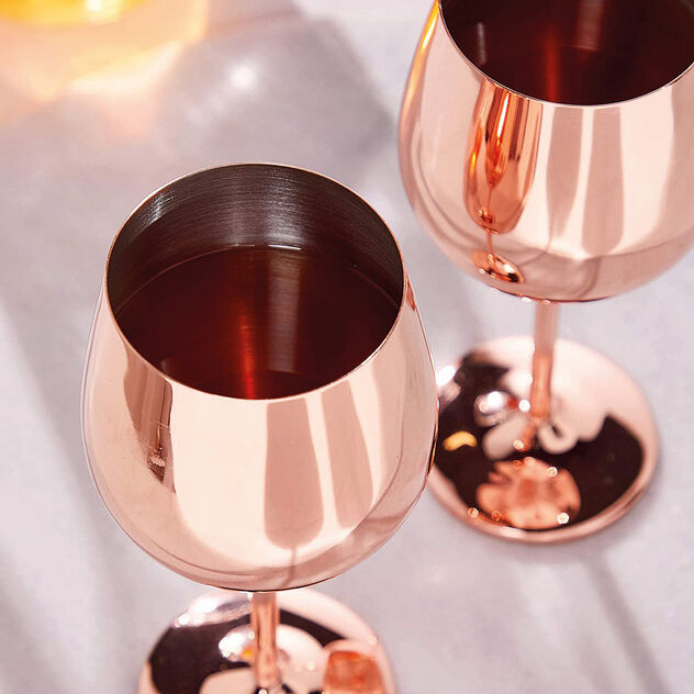 Bicchiere vino, Acciaio Inox - Rame