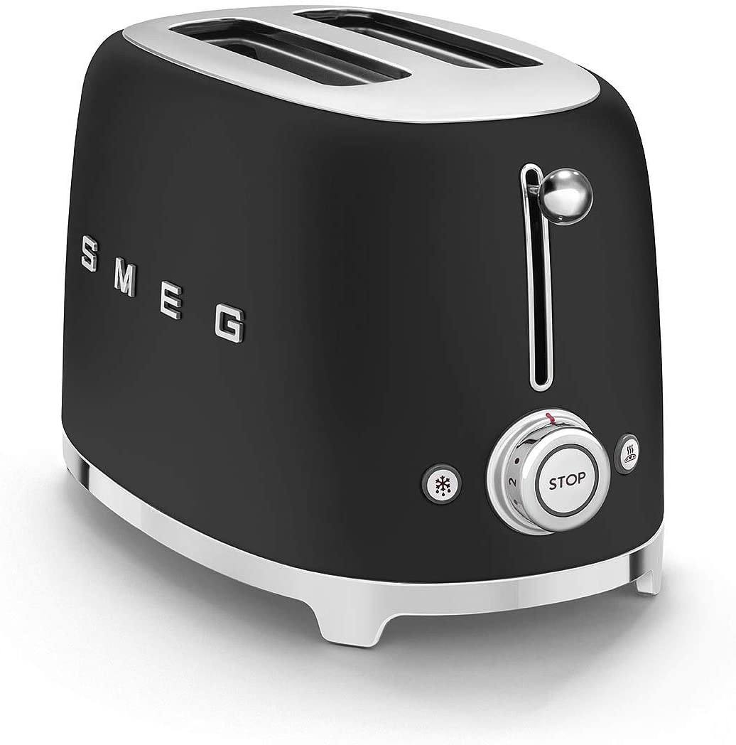 Smeg Tostapane 2X2 Tsf01Blmeu Nero 950W