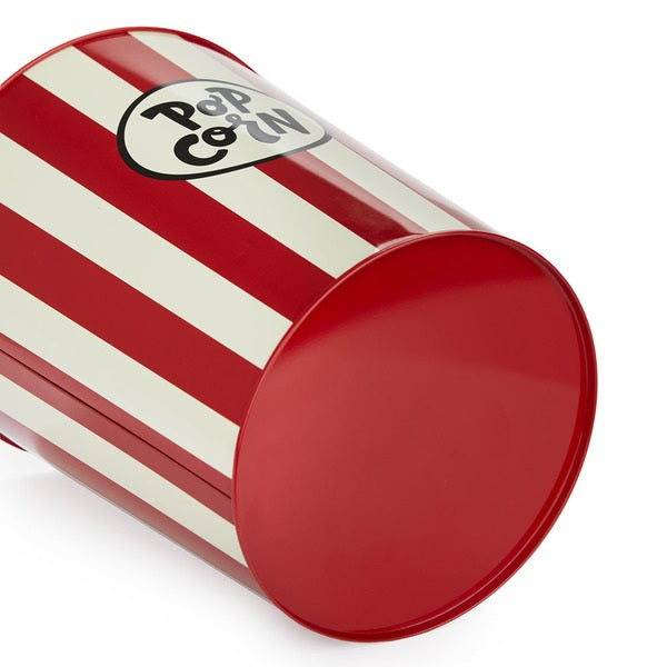 Cestino Carta Popcorn Rosso E Beige