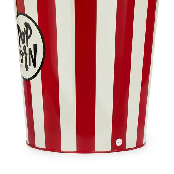 Cestino Carta Popcorn Rosso E Beige