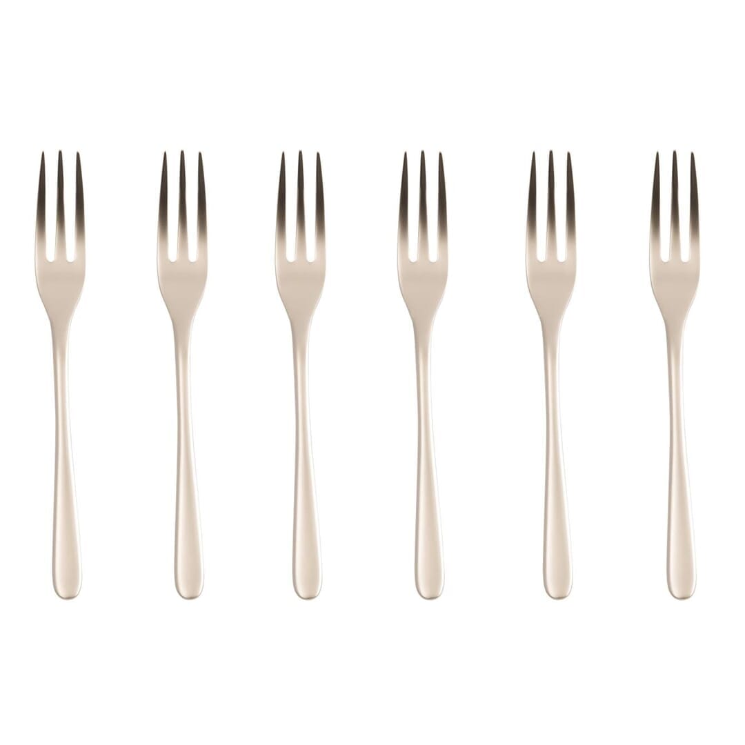 Sambonet Confezione Regalo 6 Forchette Dolce Taste Antique Pvd Champagne