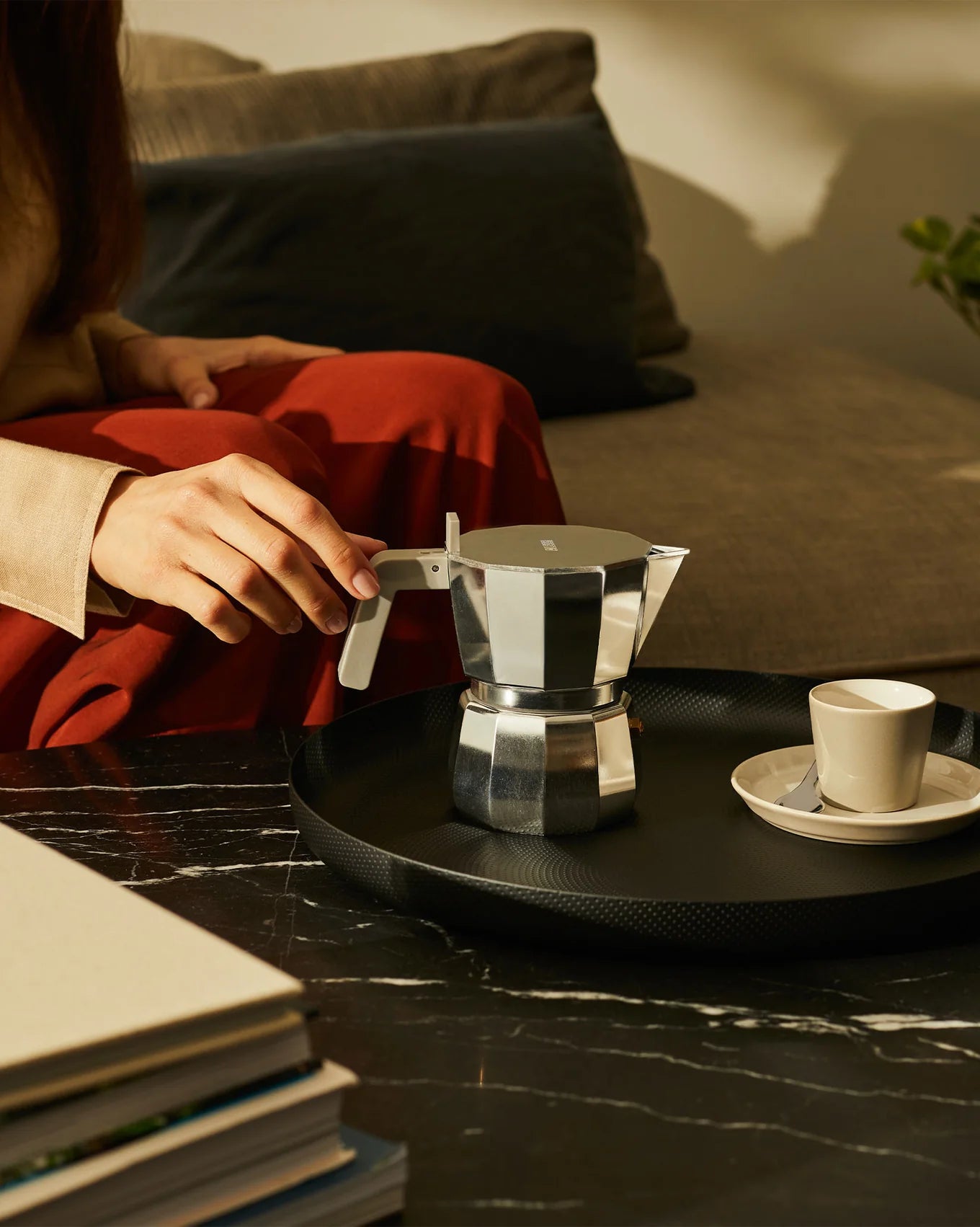 Alessi Dc06/1 Caffettiera Espresso In Alluminio