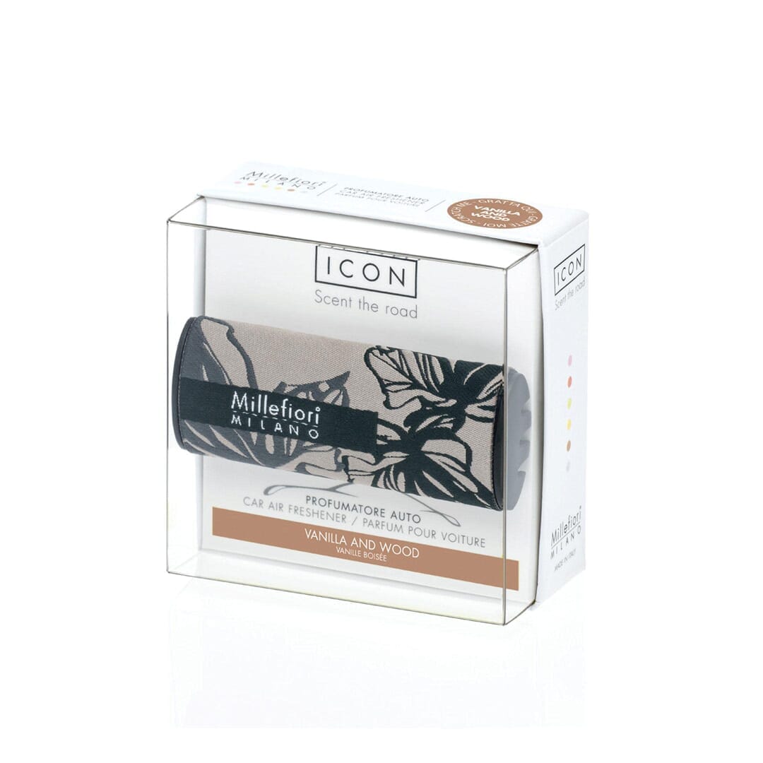 Millefiori Milano Car Air Freshener Icon Vanilla E Wood