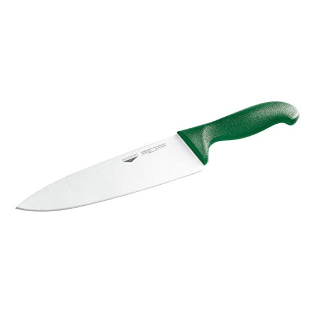 Coltello Cucina Coltelleria Serie Tranciata Manico Verde