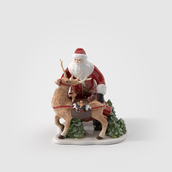 Villeroy & Boch - Christmas Toy's Statuetta Natale rossa in porcellana