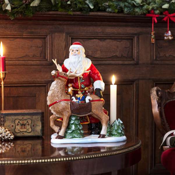Villeroy & Boch - Christmas Toy's Statuetta Natale rossa in porcellana
