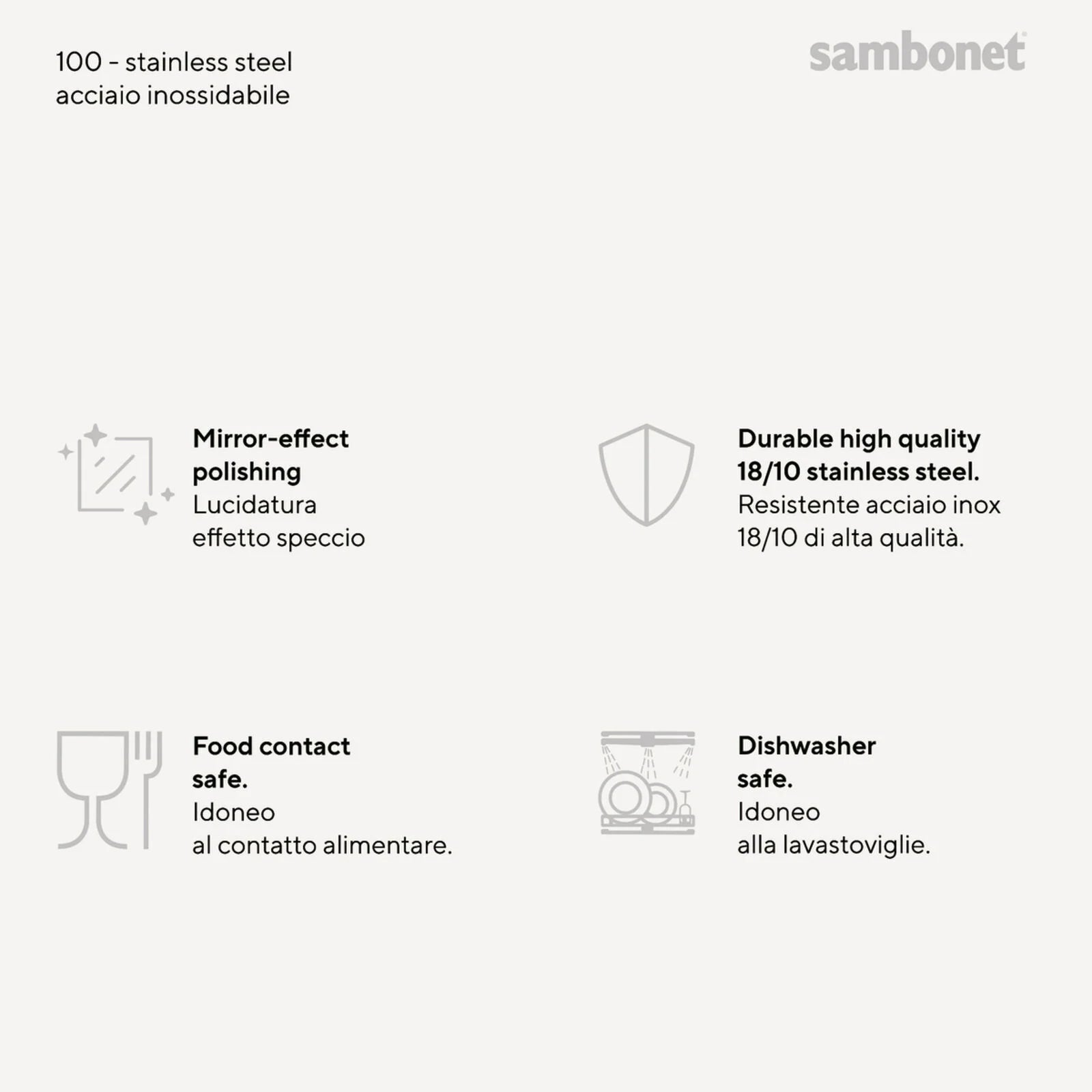 Sambonet Servizio 24 Pz Monoblocco - 100
