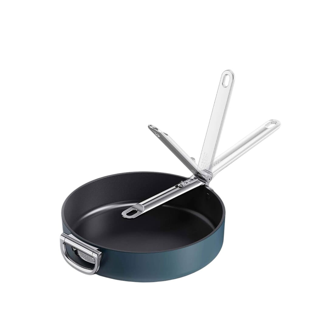 Joseph Joseph Space Padella Antiadherente Con Manico Pieghevole E Coperchio