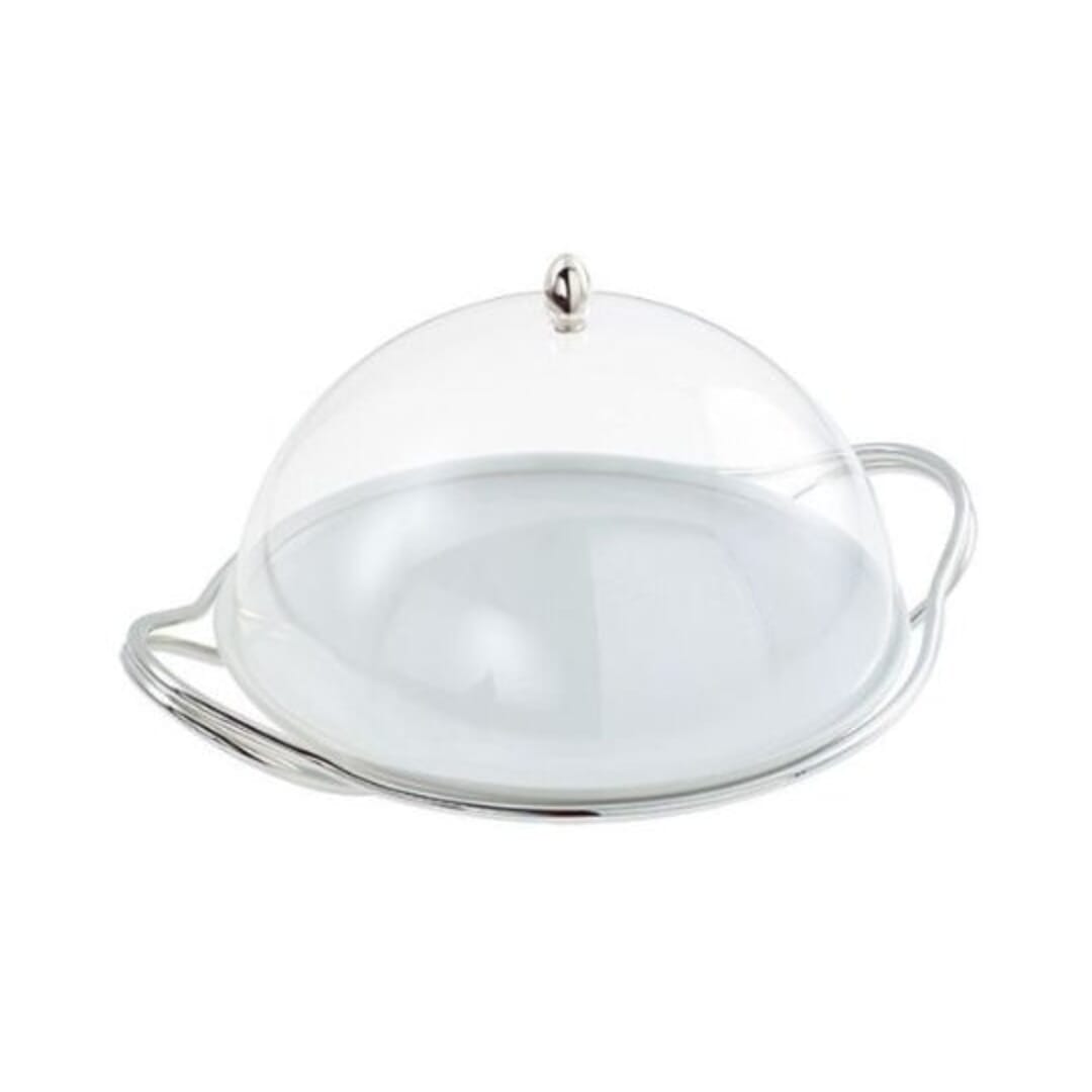 Supporto C/Piatto Tondo Living Lega Antiossido