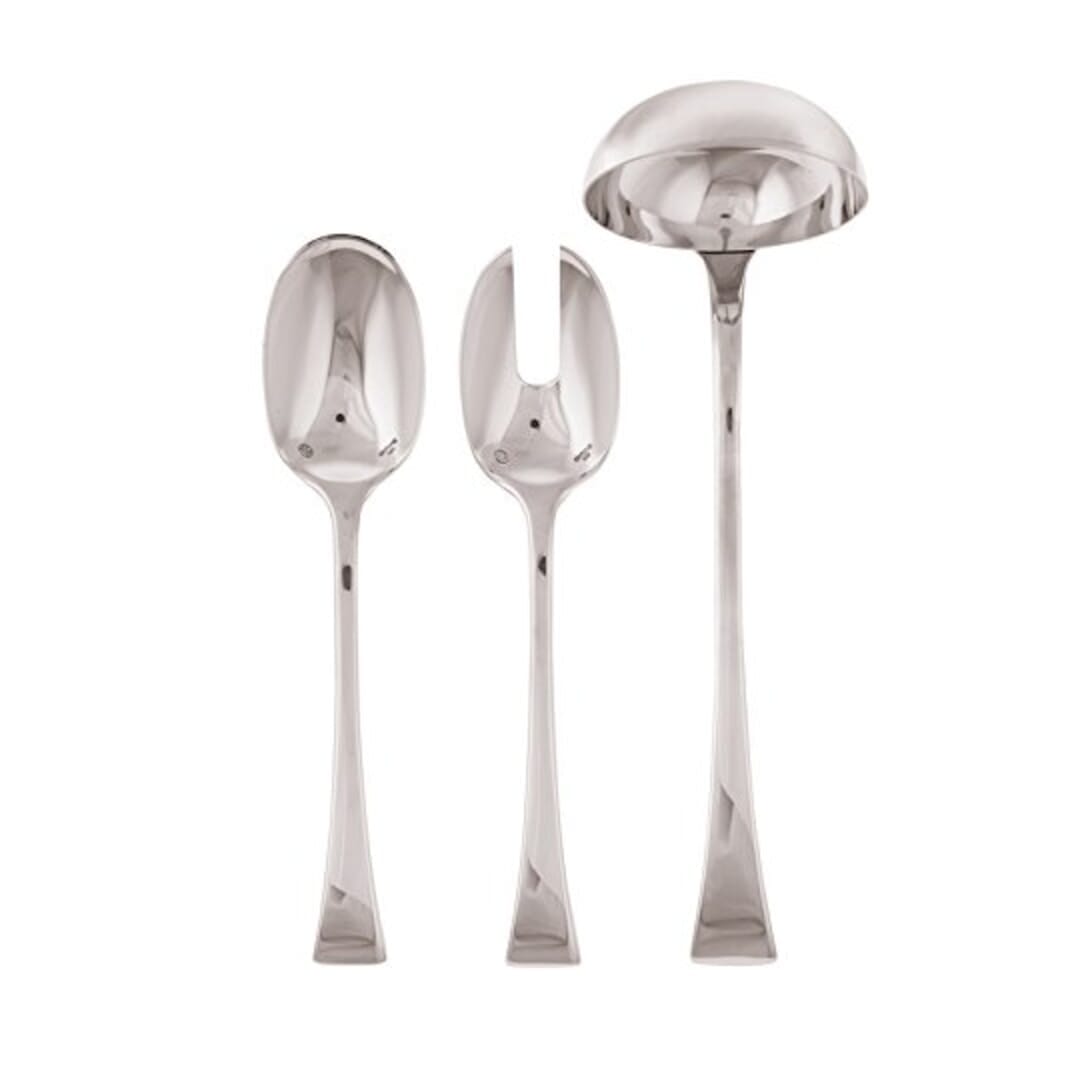 Confezione 3 Pezzi Servire Triennale Inox