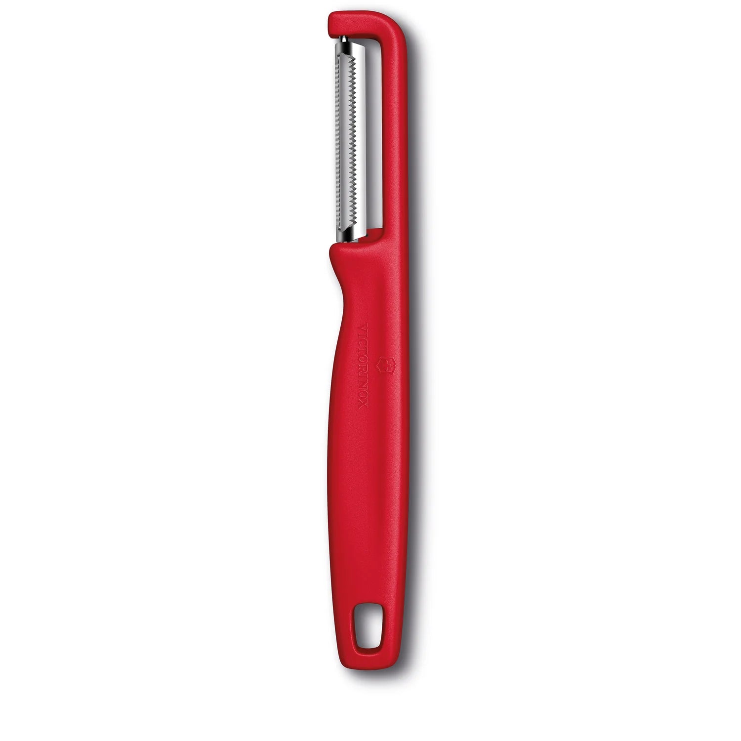 Victorinox Pelapatate Iota lama dentellata doppio taglio rosso