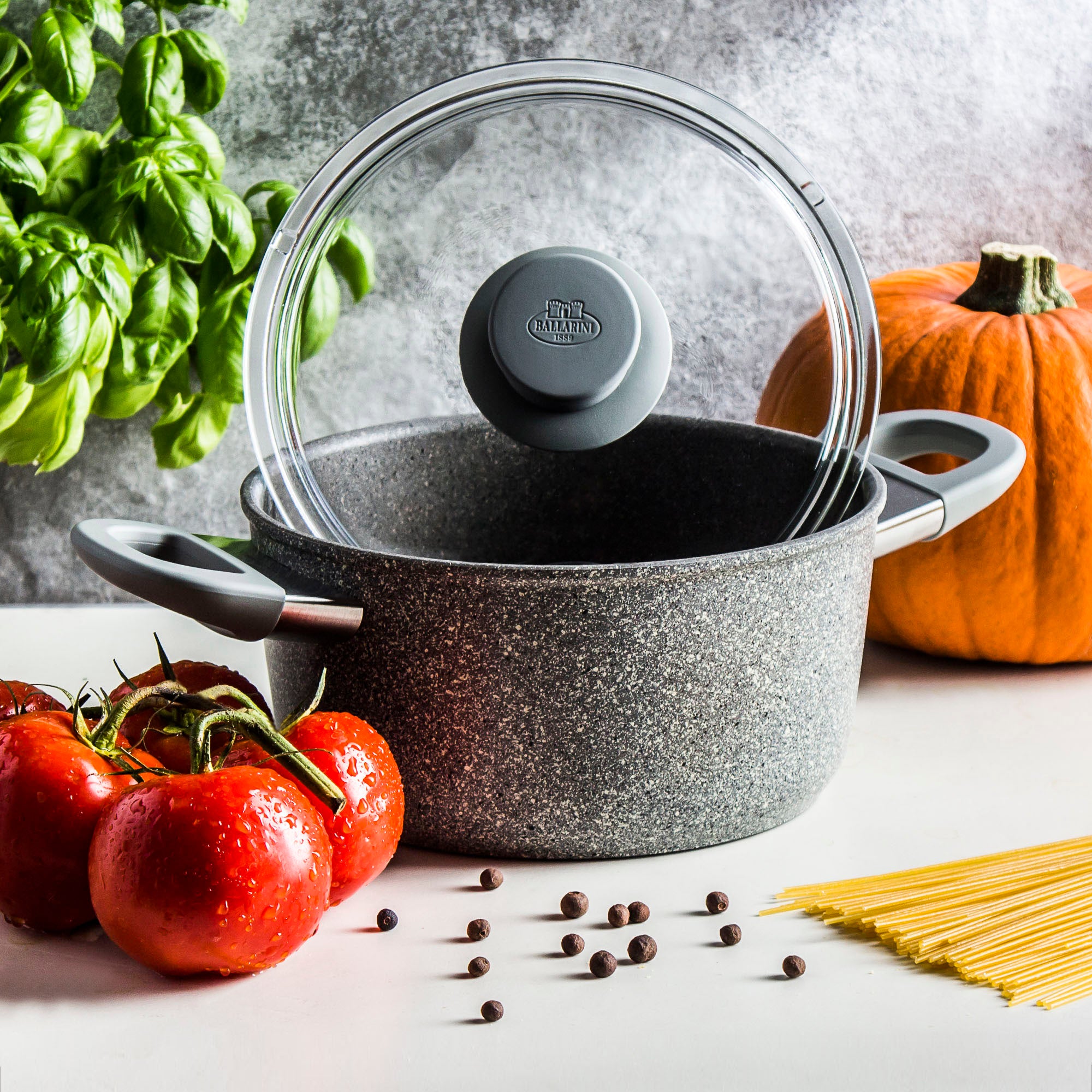 Casseruola con coperchio Murano - 20 cm, alluminio, Granitium Extreme