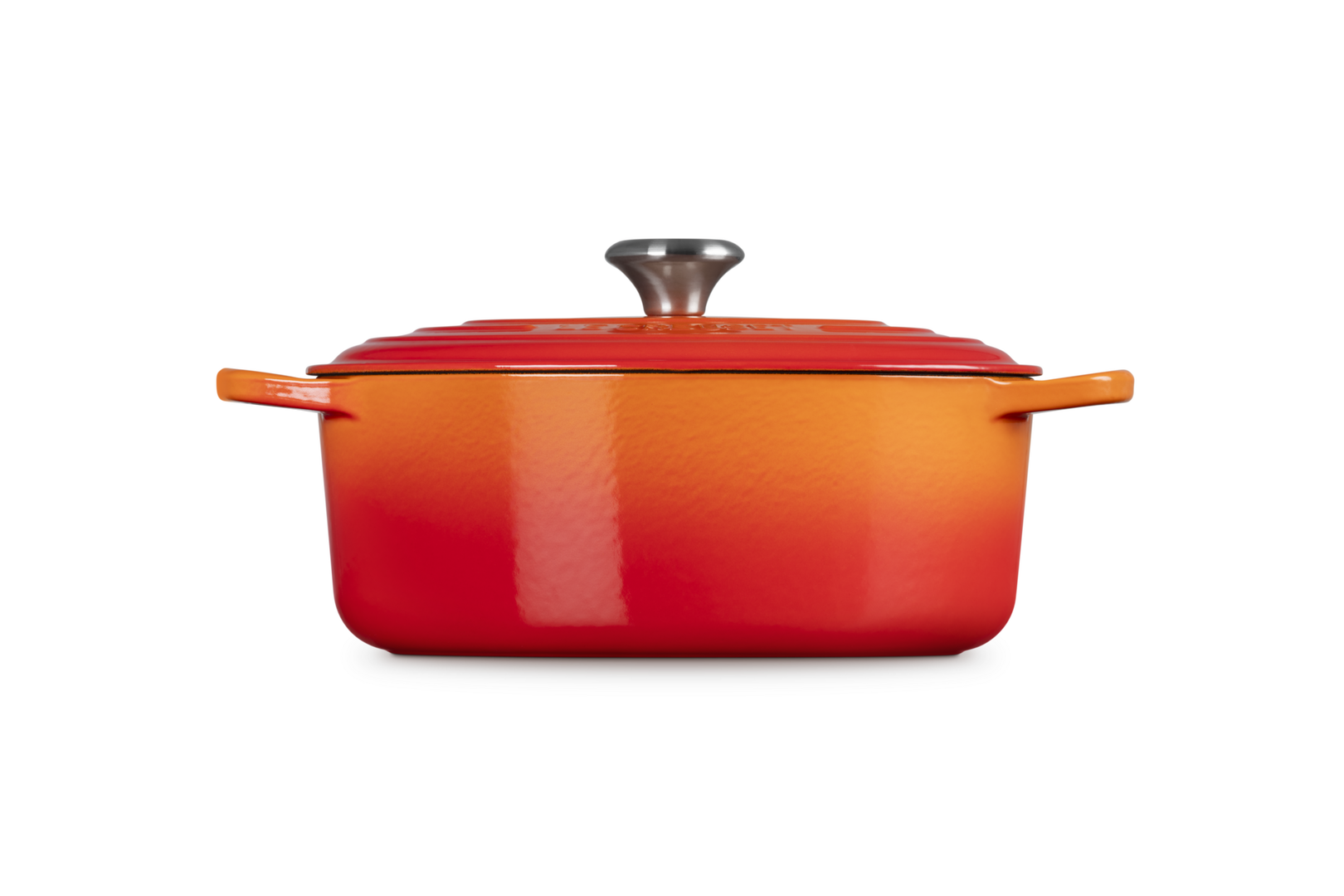 Cocotte ovale Evolution in ghisa vetrificata - 29 cm - colore arancio