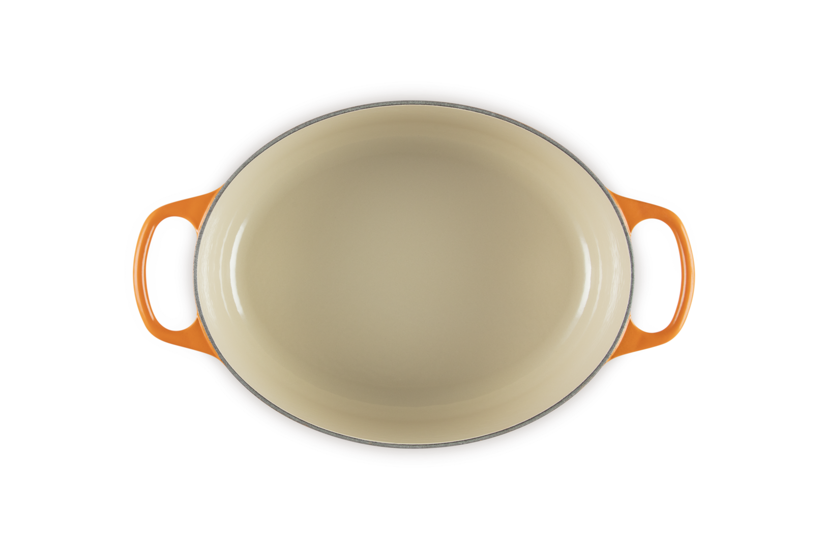 Cocotte ovale Evolution in ghisa vetrificata - 29 cm - colore arancio