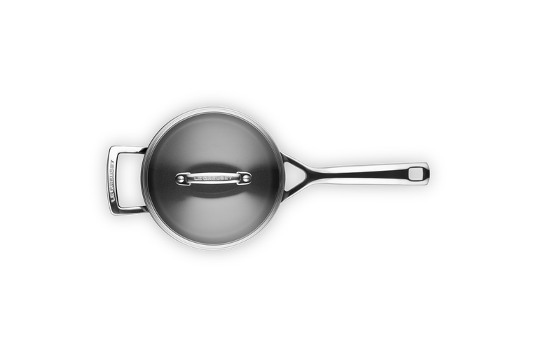 Casseruola con manico e coperchio vetro in alluminio antiaderente - 18 cm, 2.8L