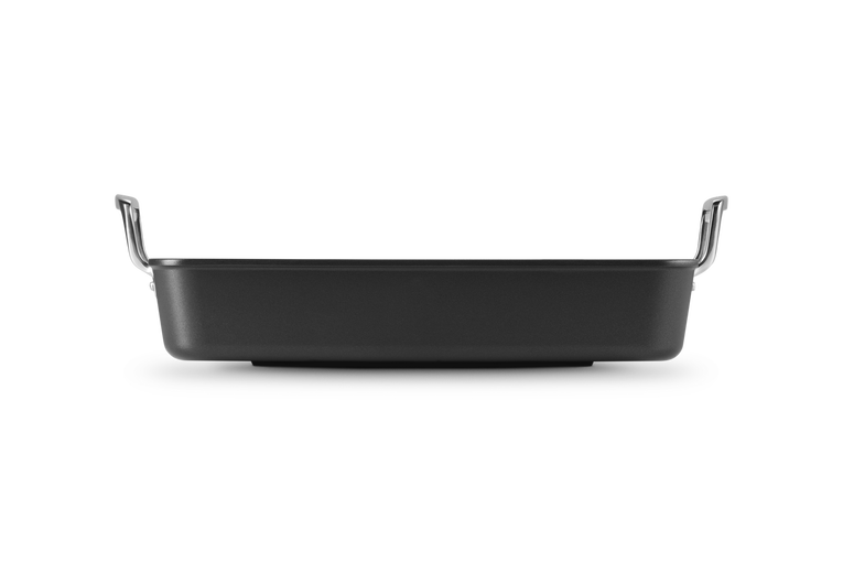 Arrostiera rettangolare in alluminio antiaderente - 35 cm