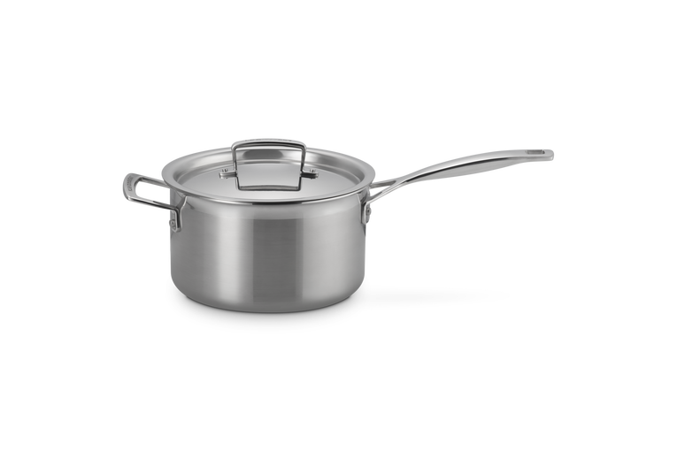 Casseruola con coperchio e maniglia in acciaio inox - 20 cm, 3.8L