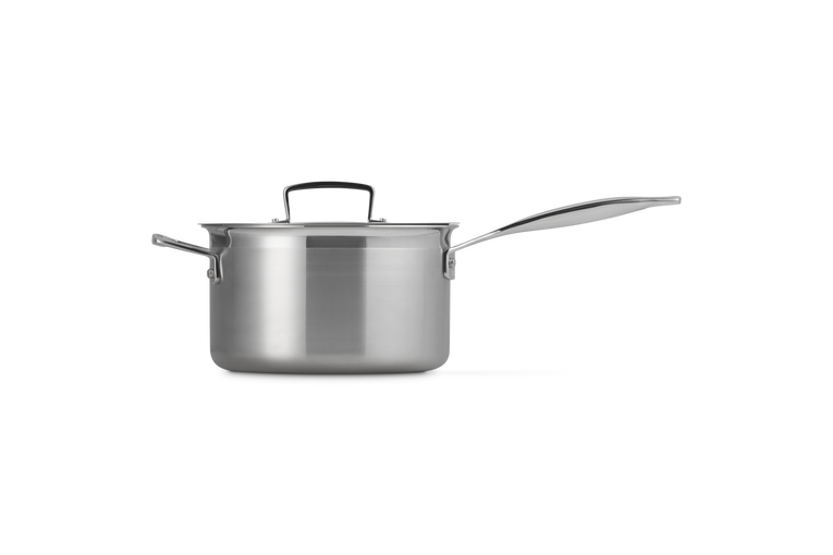 Casseruola con coperchio e maniglia in acciaio inox - 20 cm, 3.8L