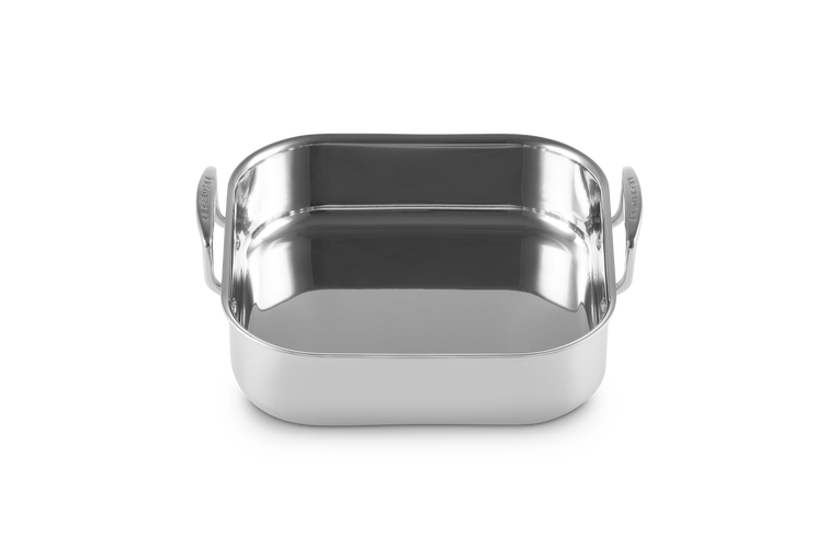 Arrostiera quadrata in acciaio inox - 26 cm, 4.4L