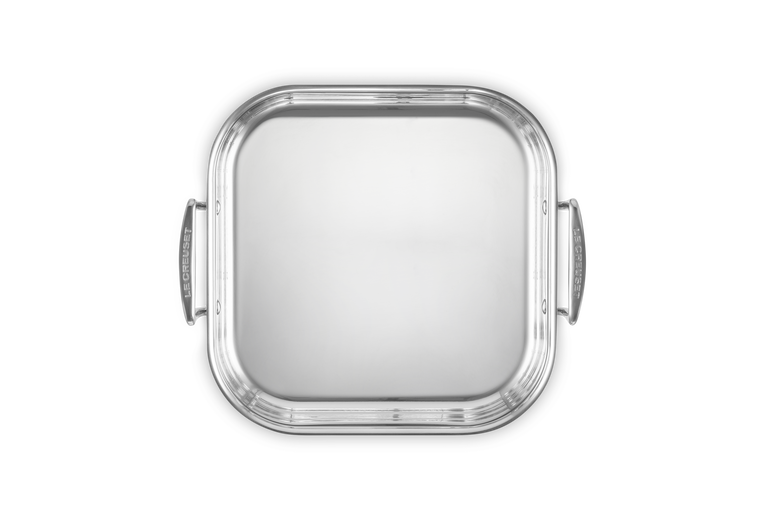 Arrostiera quadrata in acciaio inox - 26 cm, 4.4L