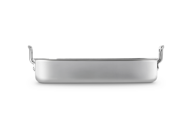 Arrostiera rettangolare in acciaio inox - 35 cm, 5.5L