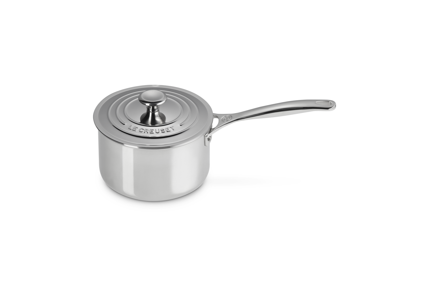 Casseruola con coperchio in acciaio inox - 18 cm