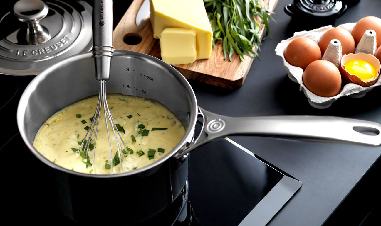 Casseruola con coperchio in acciaio inox - 18 cm