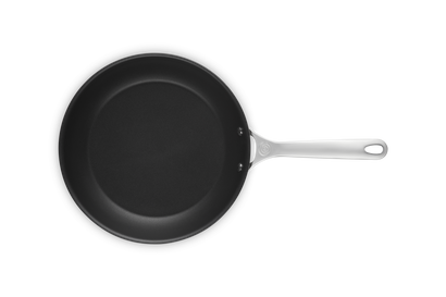 Padella bassa in acciaio inox, interno antiaderente - 26 cm
