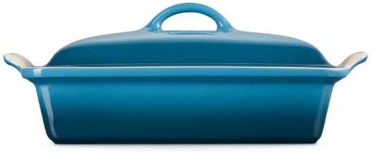 Pirofila rettangolare 3.8L colore Deep Teal con coperchio