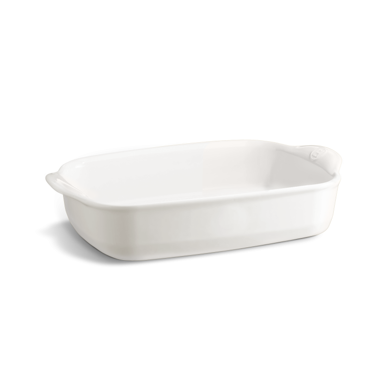 Pirofila media rettangolare - 36,5 cm - color farina