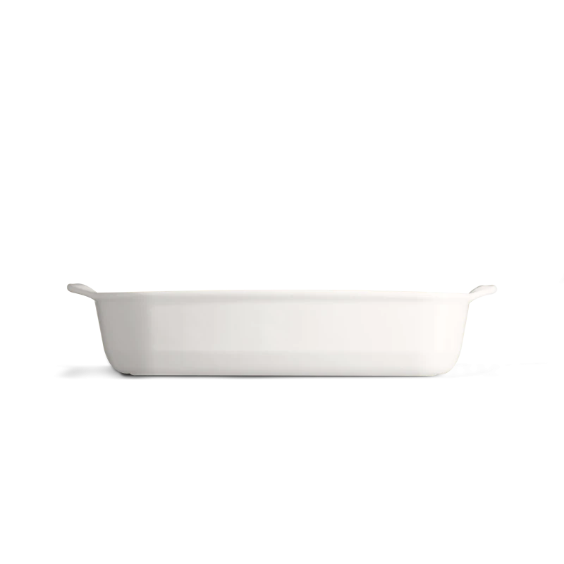 Pirofila media rettangolare - 36,5 cm - color farina