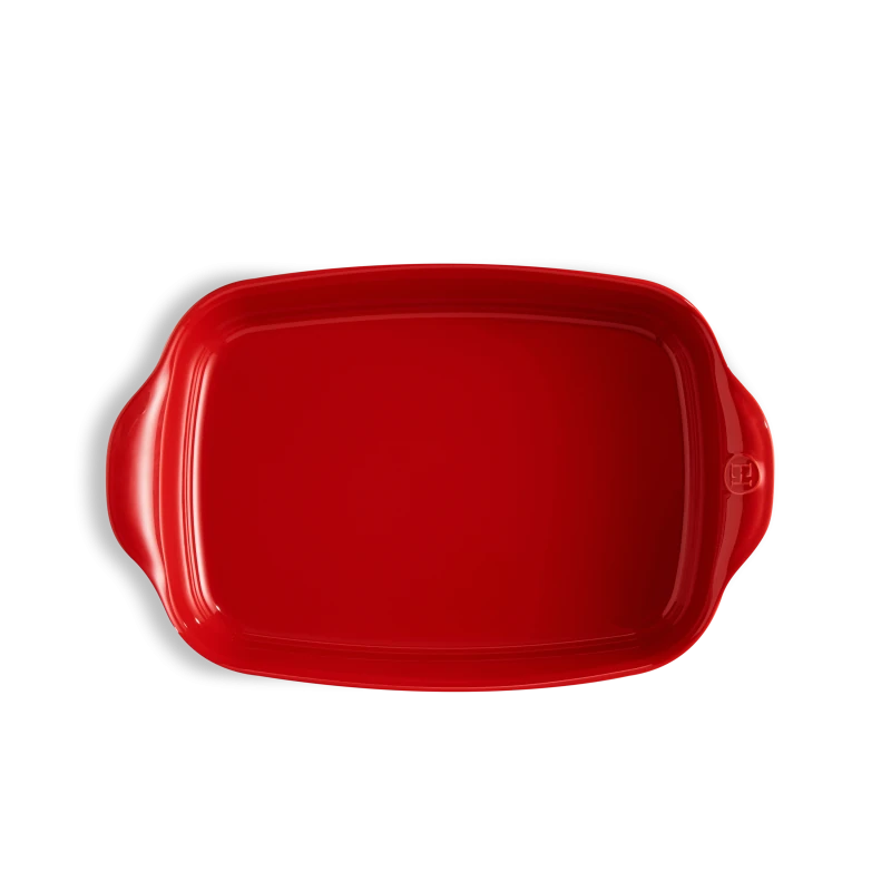 Pirofila media rettangolare - color Grand Cru - 36,5 cm