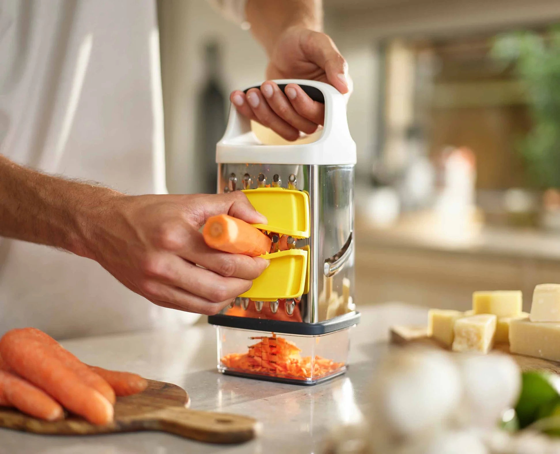 Multi-Grip Box Grater (Yellow)