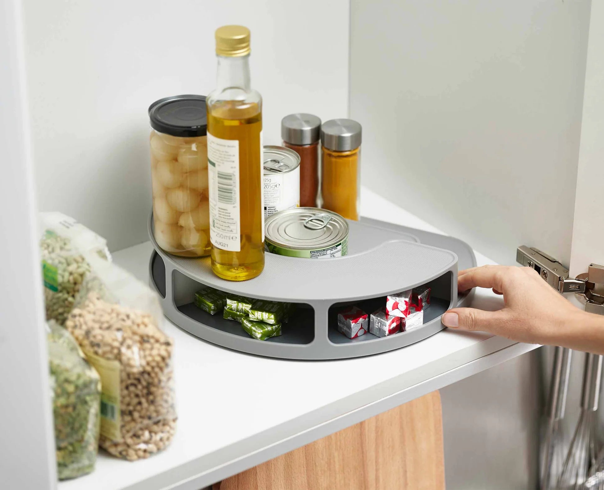 CupboardStore Organizer rotante, salvaspazio per dispensa