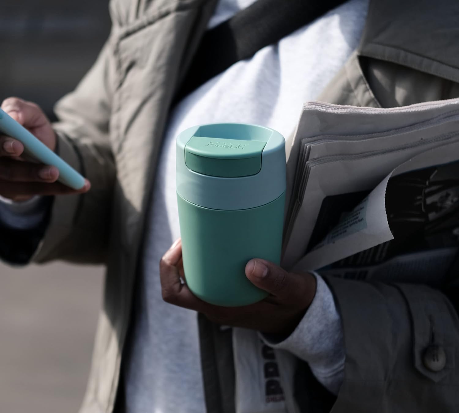 Travel mug 340ml / Tazza viaggio ermetica - a prova di perdite (Green)
