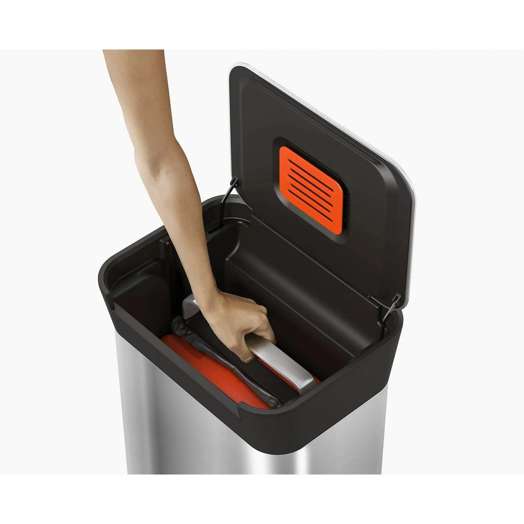 Joseph Joseph Titan Compattatore per Rifiuti 30 - Stainless steel